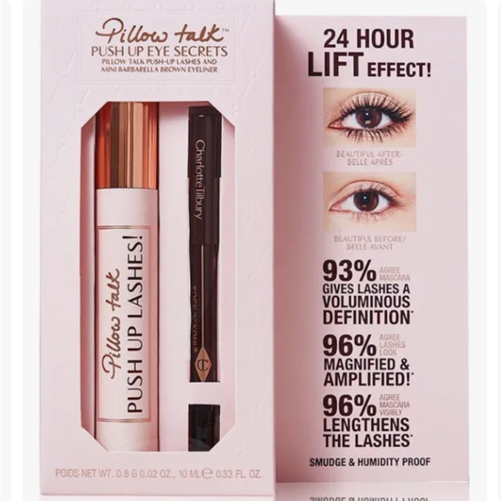 BRAND NEW Charlotte Tilbury Pillow Talk Push Up Eye Secrets Set - Retail $45